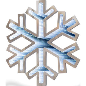Celebrations LED White Snowflake Animated Decor 15.75 in., Pack of 4