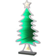 Celebrations LED Warm White & Green Tree Animated Decor 23.62 in., Pack of 4