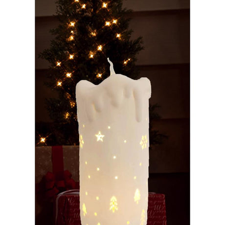 Sienna LED Cream Candle Table Decor 7.5 in., Pack of 12