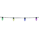 Celebrations Platinum LED C9 RGBW 50 ct String Smart-Enabled Christmas Lights 32.67 ft.