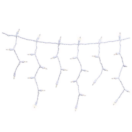 Celebrations Classic LED T5 Warm White 100 ct Icicle Christmas Lights 6 ft.