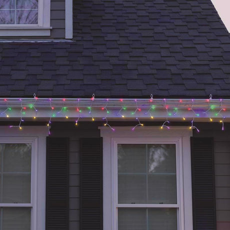Celebrations Classic LED T5 Multicolored 300 ct Icicle Christmas Lights 19.6 ft.