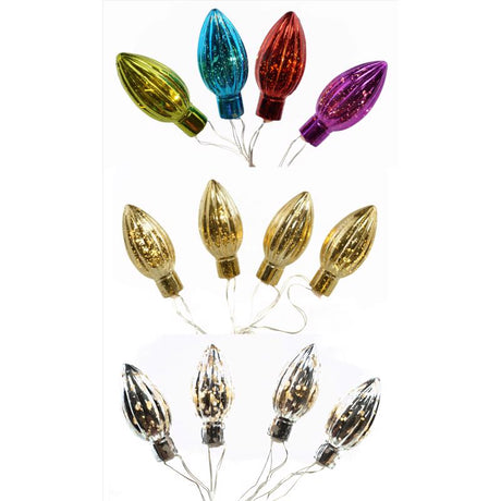 Celebrations LED C-Type Multicolored 12 ct Novelty Christmas Lights 5.5 ft., Pack of 12
