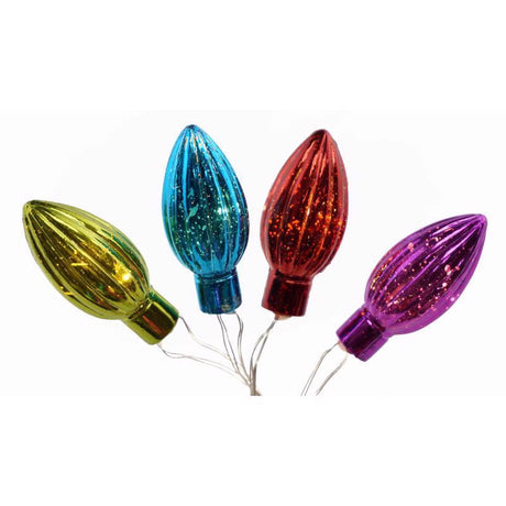 Celebrations LED C-Type Multicolored 12 ct Novelty Christmas Lights 5.5 ft., Pack of 12