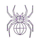 Celebrations Purple 140 ct 16 in. LED Prelit Illuminated Spider Halloween Decor, Pack of 8