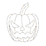 Celebrations Orange 155 ct 15 in. LED Prelit Illuminated Pumpkin Window Decor, Pack of 8