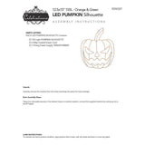 Celebrations Orange 155 ct 15 in. LED Prelit Illuminated Pumpkin Window Decor, Pack of 8