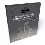 Celebrations Orange 155 ct 15 in. LED Prelit Illuminated Pumpkin Window Decor, Pack of 8
