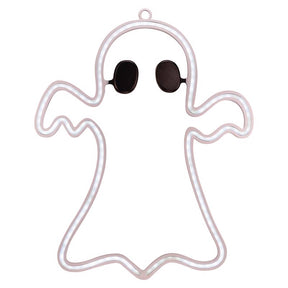 Sienna Cool White 11 in. LED Prelit Ghost Wall Decor, Pack of 6