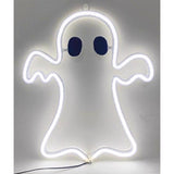 Sienna Cool White 11 in. LED Prelit Ghost Wall Decor, Pack of 6