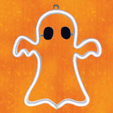 Sienna Cool White 11 in. LED Prelit Ghost Wall Decor, Pack of 6