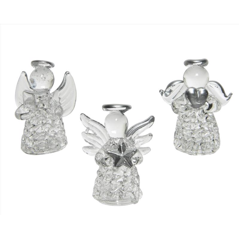 Decoris Clear Figurine 1.77 in., Pack of 96