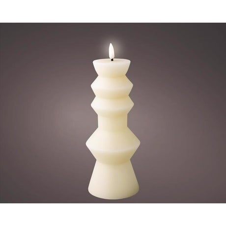 Lumineo LED Beige Candle 9.1 in., Pack of 6