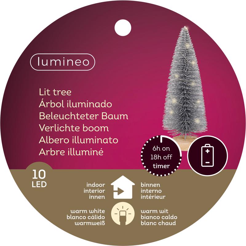 Lumineo LED Micro Warm White Christmas Lights, Pack of 12