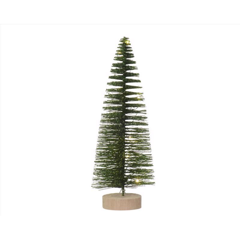 Lumineo LED Green Tree Table Decor 12 in., Pack of 12
