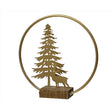 Decoris Gold Tree with Deer Table Decor 11 in., Pack of 10