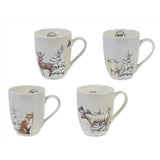 Decoris Animals White Christmas Animal Mug 4.13 in., Pack of 36
