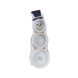 Decoris Tapasset White Snowman Table Decor 1.6 in., Pack of 12
