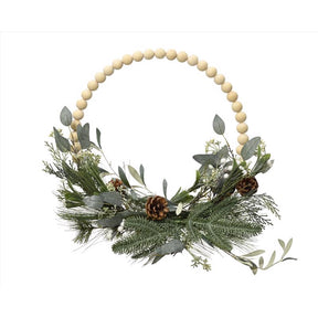 Decoris 15.75 in. D Modern Wreath, Pack of 8