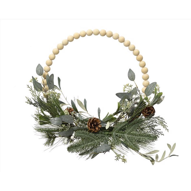 Decoris 15.75 in. D Modern Wreath, Pack of 8