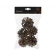 Decoris Set of 5 Pinecones 5.91 in., Pack of 36