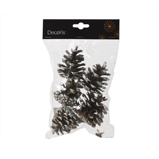 Decoris Set of 5 Pinecones 5.91 in., Pack of 36