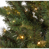Holiday Bright Lights 1-2 Tree 7 ft. Pencil LED 500 ct Highland Spruce Color Changing Christmas Tree