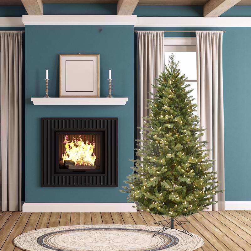 Holiday Bright Lights 1-2 Tree 7-1/2 ft. Full LED 450 ct Highland Spruce Color Changing Christmas Tr