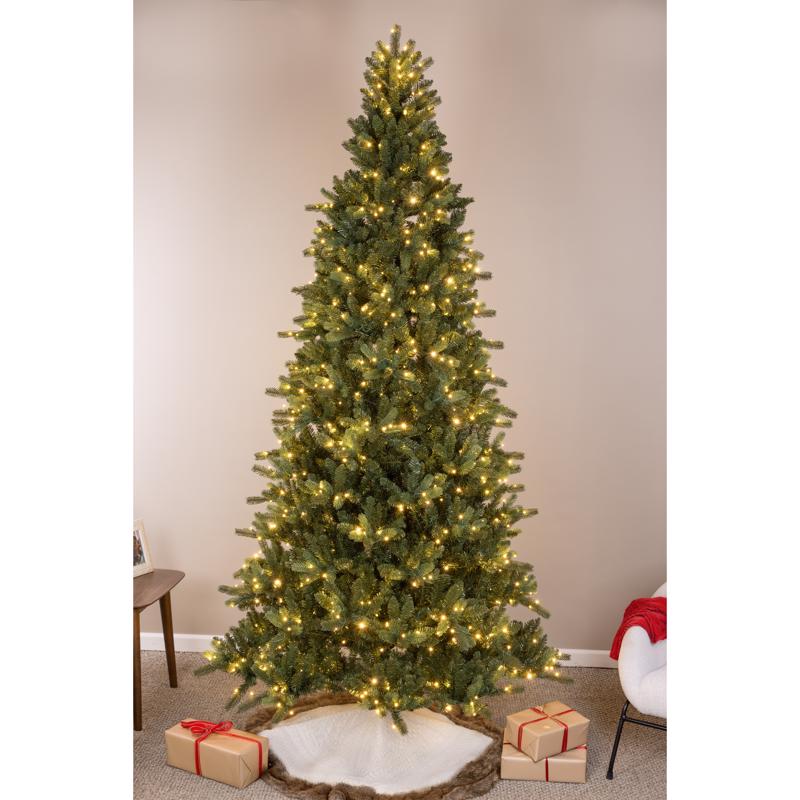 Holiday Bright Lights 1-2 Tree 7-1/2 ft. Full LED 450 ct Highland Spruce Color Changing Christmas Tr