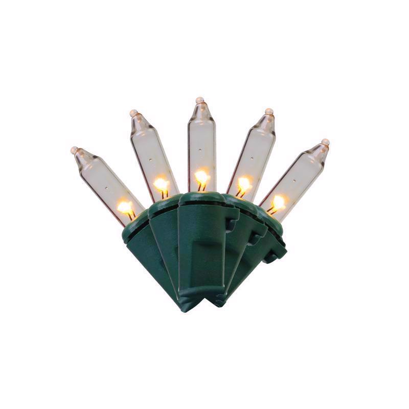 Celebrations Classic LED T5 Warm White 100 ct String Christmas Lights 24.75 ft., Pack of 12