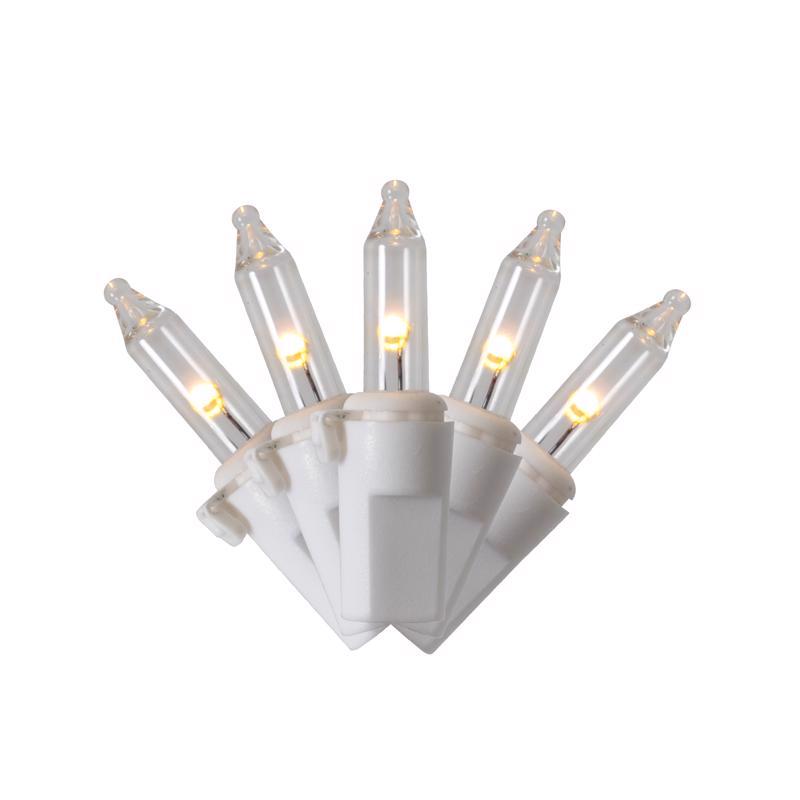 Celebrations Classic LED T5 Warm White 100 ct String Christmas Lights 24.75 ft., Pack of 12