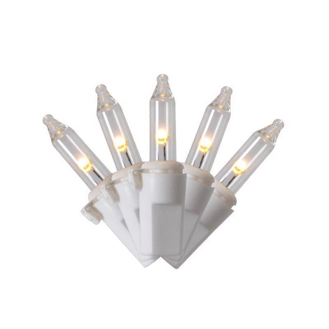 Celebrations Classic LED T5 Warm White 100 ct String Christmas Lights 24.75 ft., Pack of 12