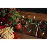Celebrations Classic LED T5 Red/Green/Pure White 100 ct String Christmas Lights 24.75 ft.