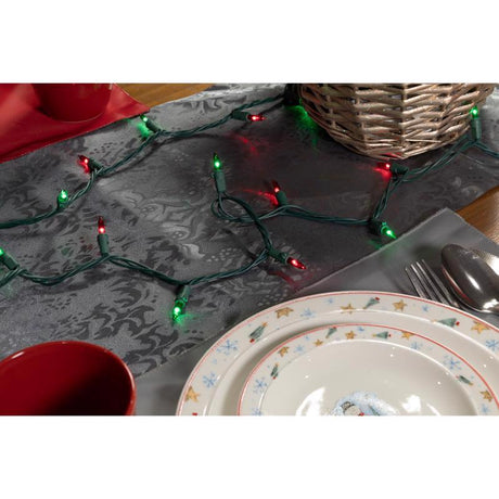 Celebrations Classic LED T5 Green/Red 100 ct String Christmas Lights 24.75 ft.