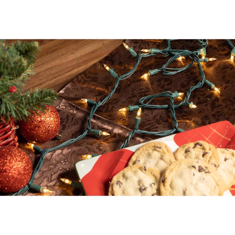 Celebrations Classic LED T5 Warm White 300 ct String Christmas Lights 74.5 ft., Pack of 12
