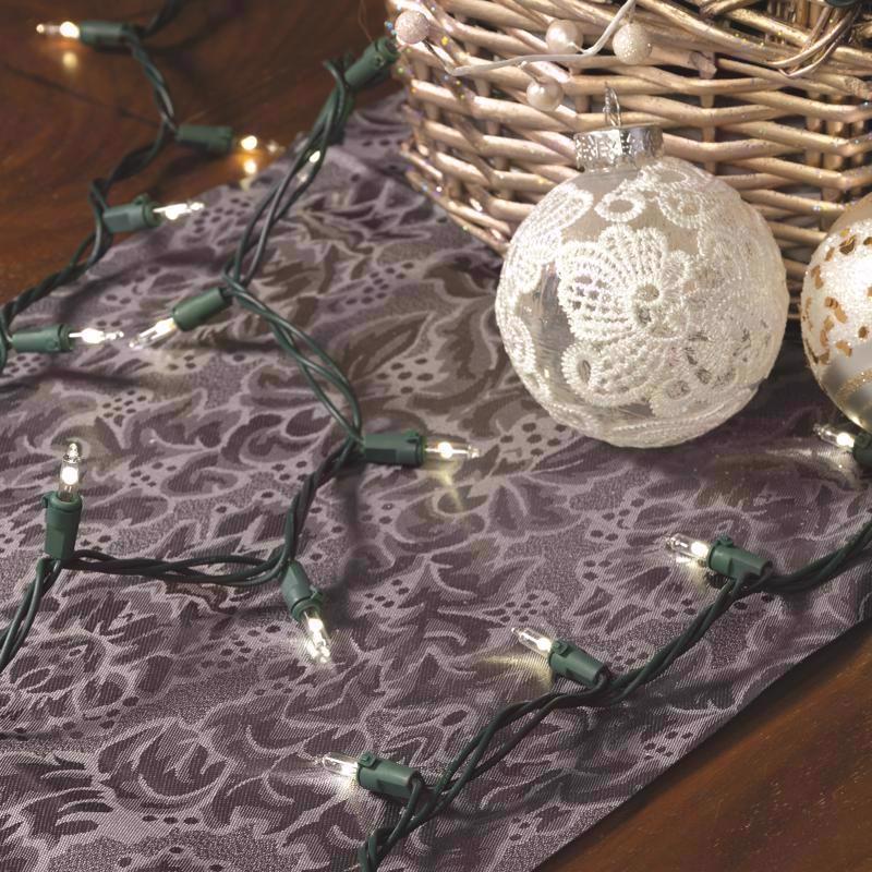 Celebrations Classic LED T5 Pure White 300 ct String Christmas Lights 74.5 ft.