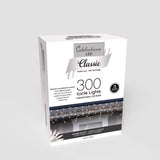 Celebrations Classic LED T5 Warm White 300 ct Icicle Christmas Lights 19.6 ft.