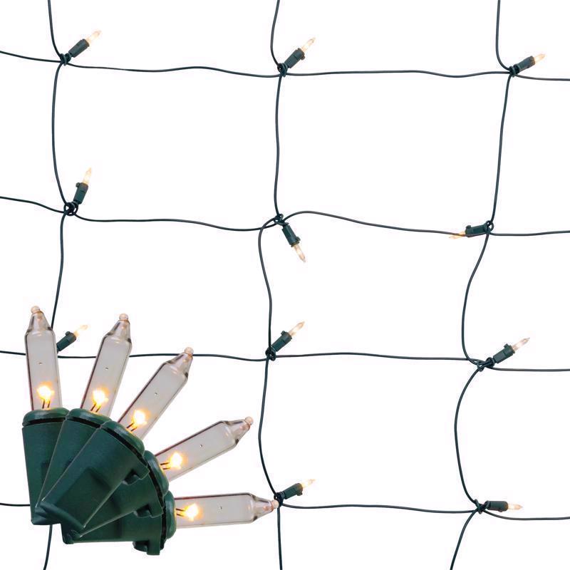Celebrations Classic LED T5 Warm White 100 ct Net Christmas Lights 4 ft.