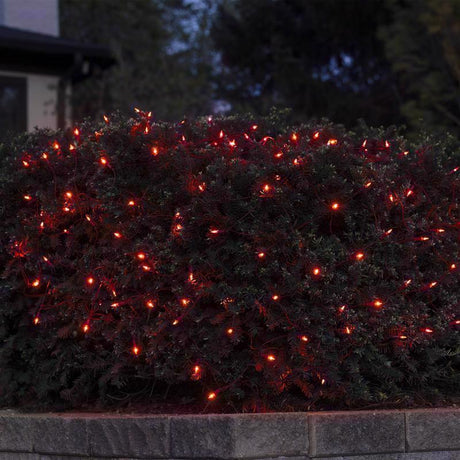 Celebrations Classic LED T5 Red 100 ct Net Christmas Lights 4 ft.