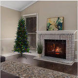 Holiday Bright Lights 1-2 Tree 7 ft. Full LED 350 ct Hudson Fraser Fir Color Changing Christmas Tree