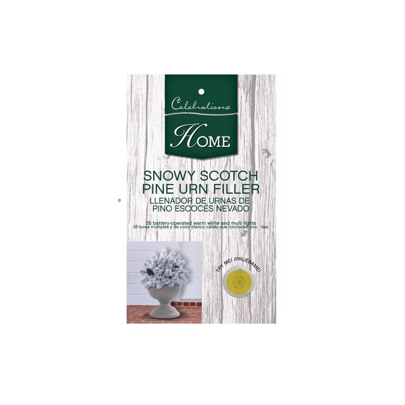 Celebrations Home Snowy Mixed Pine Urn Filler, Pack of 8