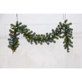 Celebrations 6 ft. L LED Prelit Multicolored LED and Multi-Function Northern Pine Garland, Pack of 12