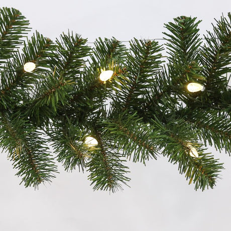 Celebrations 6 ft. L LED Prelit Multicolored LED and Multi-Function Northern Pine Garland, Pack of 12