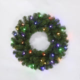 Celebrations 24 in. D LED Prelit Multicolored LED and Multi-Function Northern Pine Wreath, Pack of 12