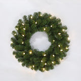 Celebrations 24 in. D LED Prelit Multicolored LED and Multi-Function Northern Pine Wreath, Pack of 12