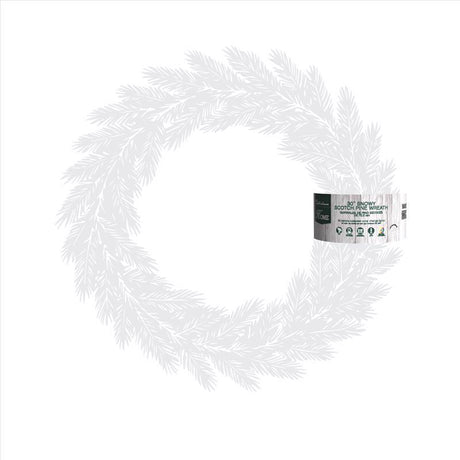 Celebrations Home 30 in. D LED Prelit Multicolored Snowy Scotch Pine Wreath, Pack of 4