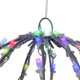 Celebrations Platinum LED RGBW Foldable Sphere 12 in. Hanging Decor