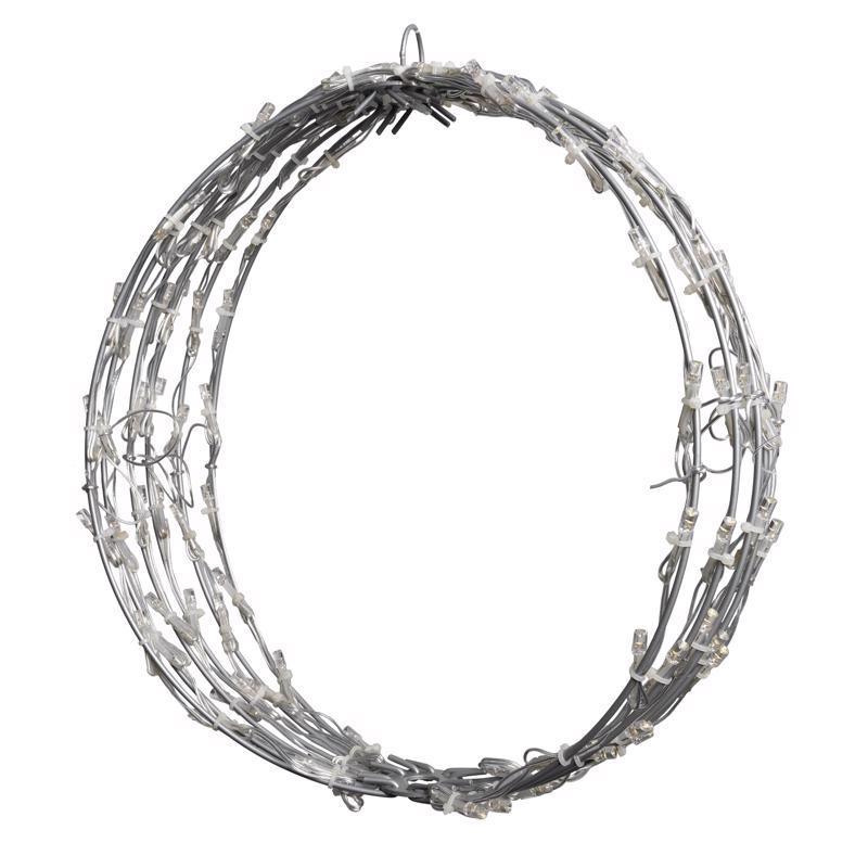 Celebrations Platinum LED RGBW Foldable Sphere 12 in. Hanging Decor