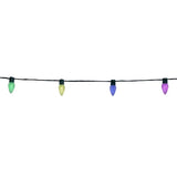 Celebrations Platinum LED C9 RGBW 50 ct String Smart-Enabled Christmas Lights 32.67 ft.