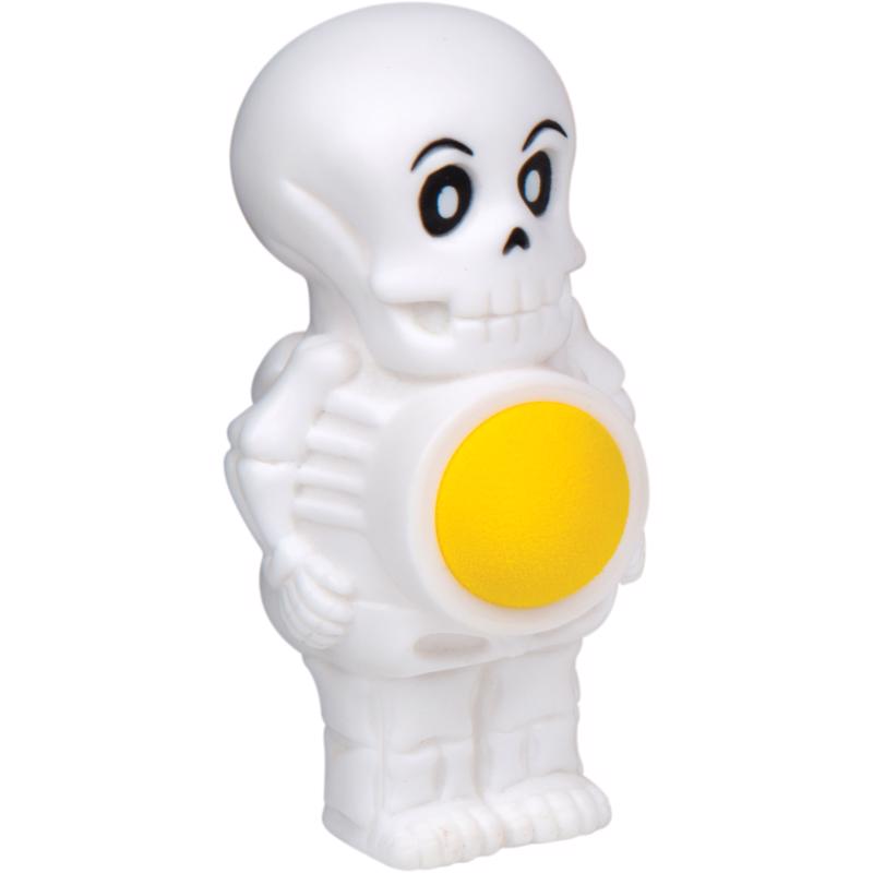 Master Toys Skeleton Ball Popper Toy White/Yellow 1 pc